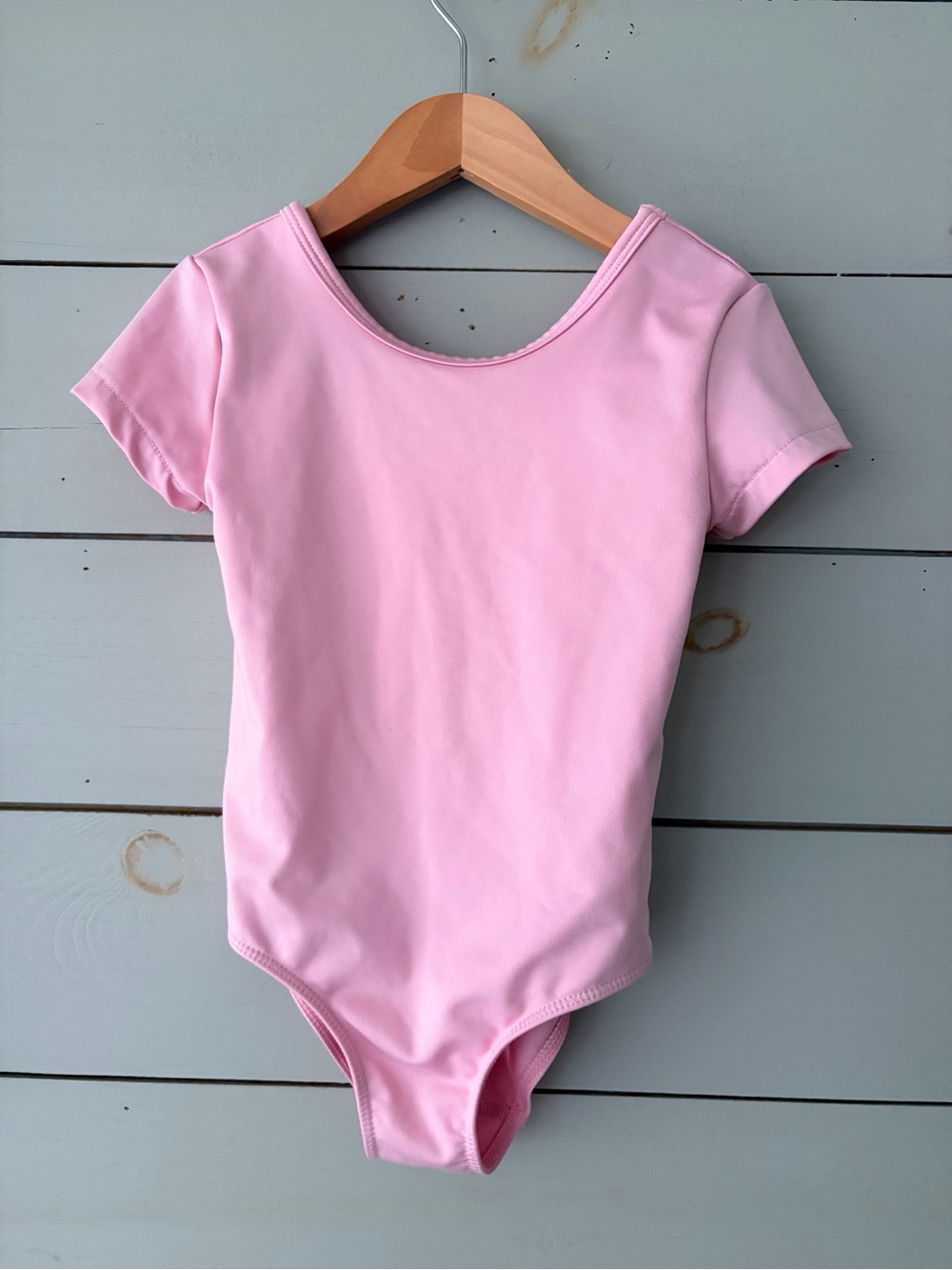 Joe Fresh Active Girls Pink Short Sleeve Ballet Leotard – Size 4
